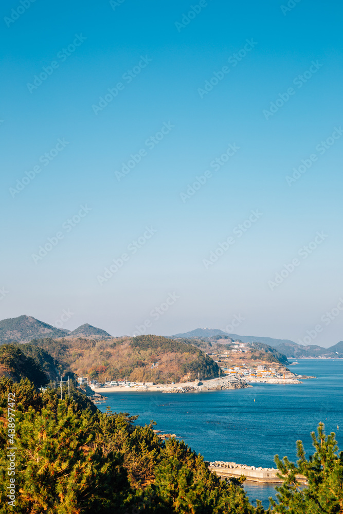 Sea view from Yeongdeok Sunrise Park in Yeongdeok, Korea