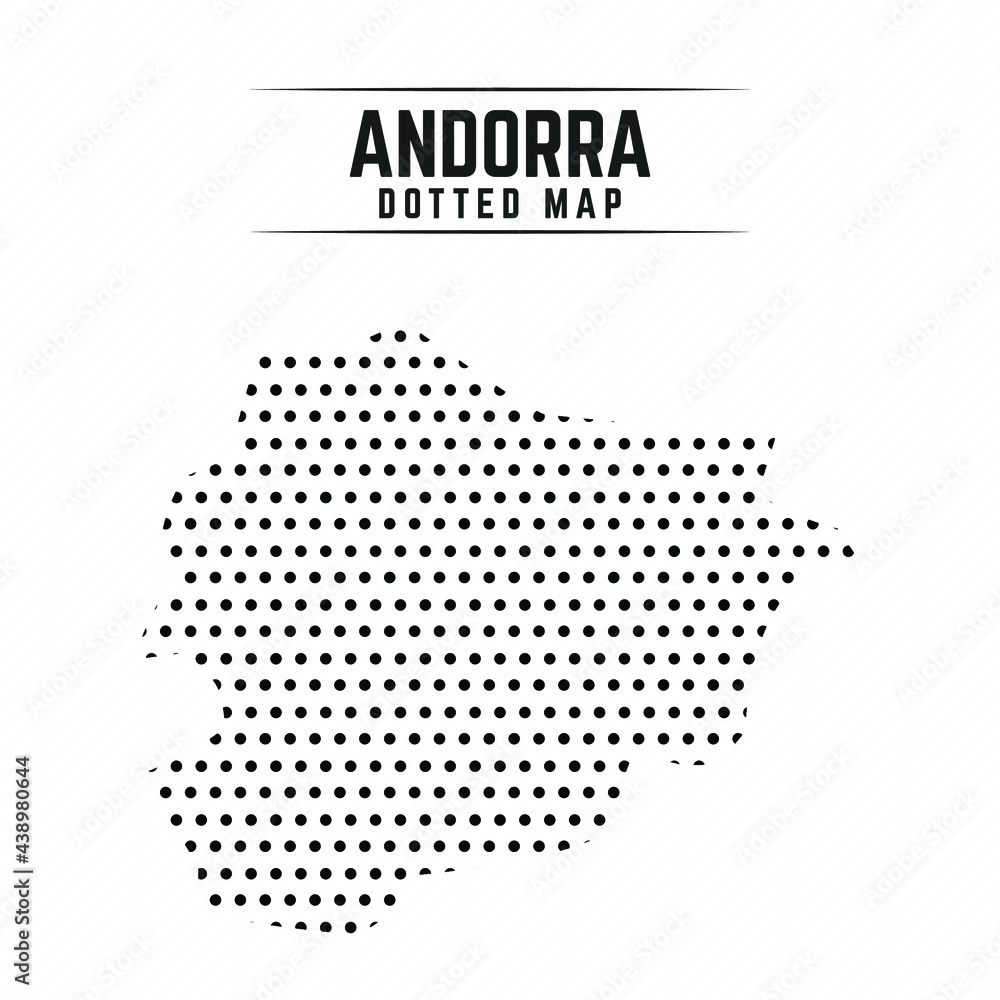 Dotted Map of Andorra