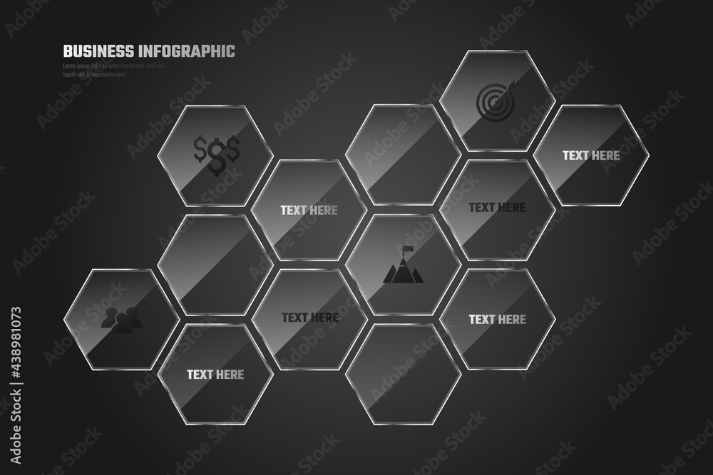modern hexagon infographic vector design modern hexagon infographic vector design