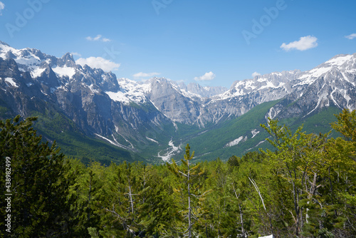 theth environment park albanian alps mountains, hiking destination © Fizzl