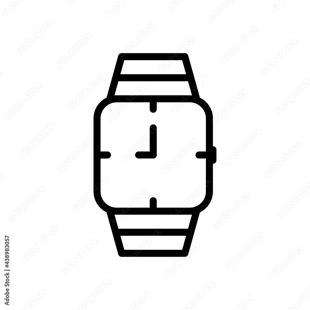 Clock icon line style vector Clock icon line style vector