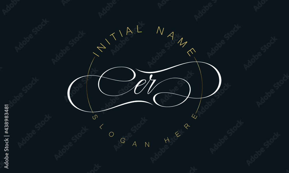 ER/RE cursive letter stylish luxury logo in golden, white color with black background, ER/RE letter logo design, ER/RE business abstract vector logo monogram template with thumbnails. ER/RE cursive letter stylish luxury logo in golden, white color with black background, ER/RE letter logo design, ER/RE business abstract vector logo monogram template with thumbnails.