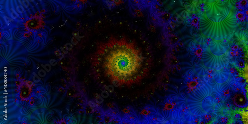 Abstract fantasy wallpaper with spiral form  beautiful cover
