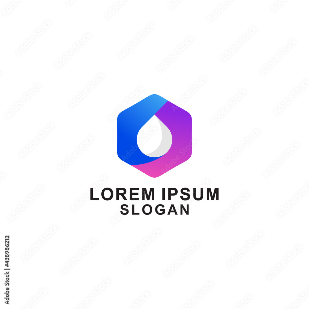 Water drop logo template Water drop logo template