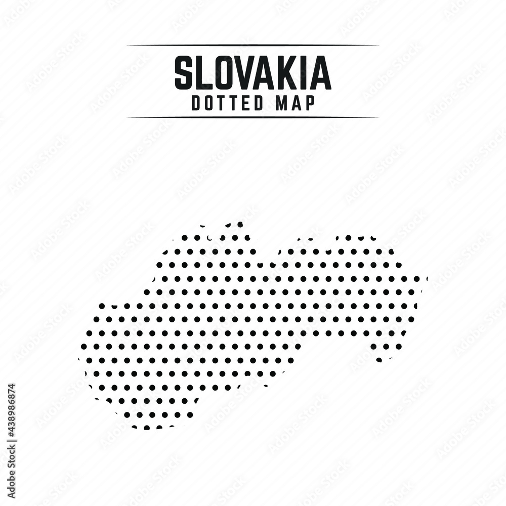 Dotted Map of Slovakia