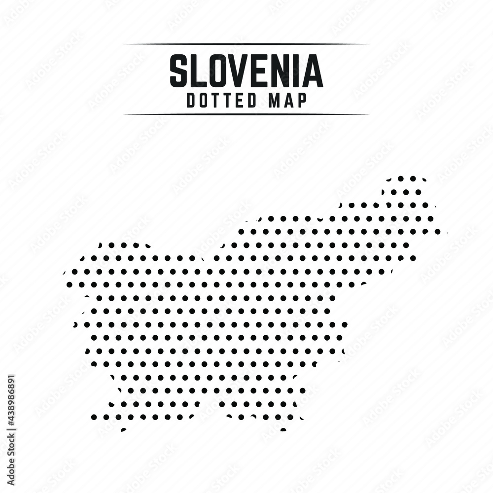 Dotted Map of Slovenia
