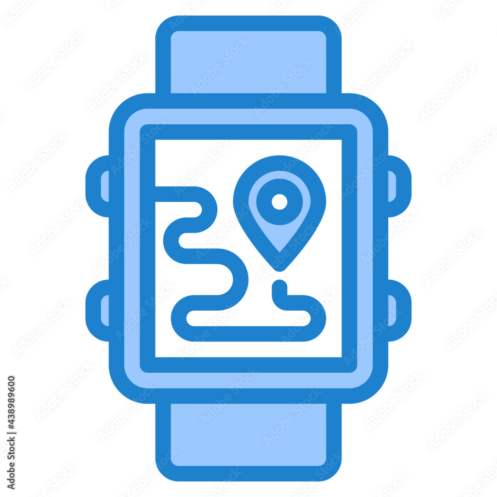 smartwatch blue style icon