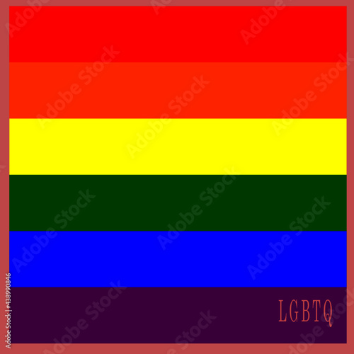 Background with the pride flag made with the colors of the rainbow
