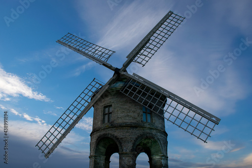 Chesterton windmill on blue sky background