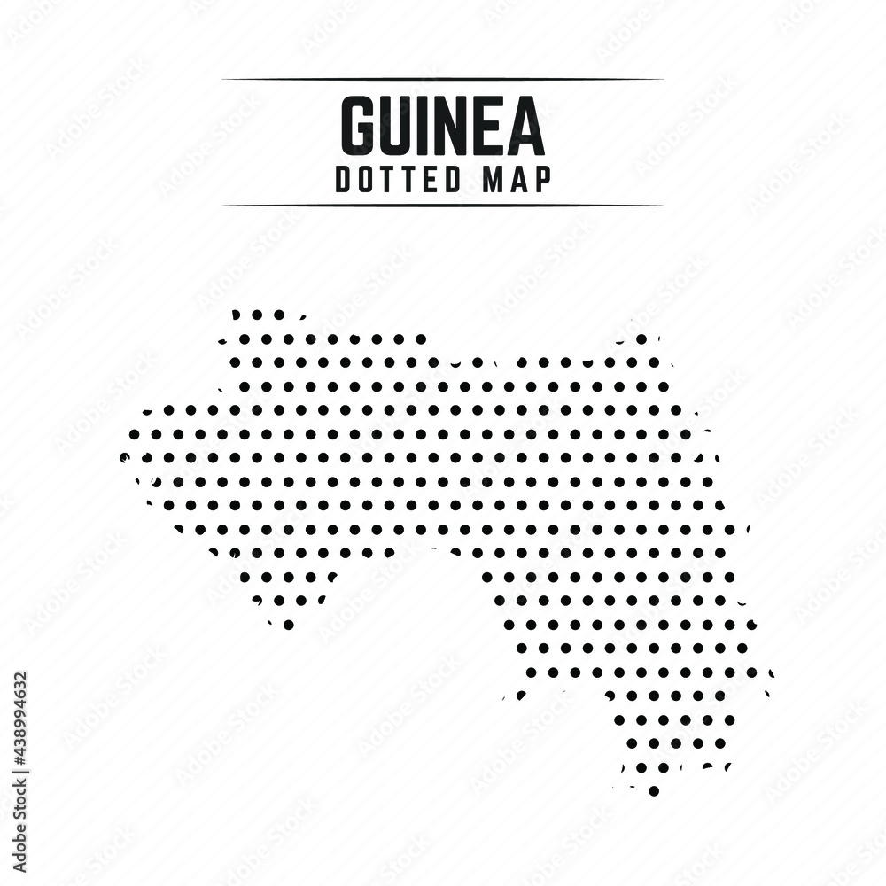 Dotted Map of Guinea