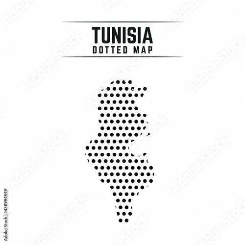 Dotted Map of Tunisia