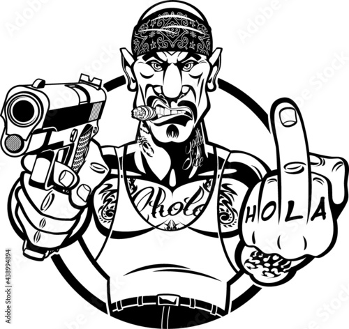 armed gangster