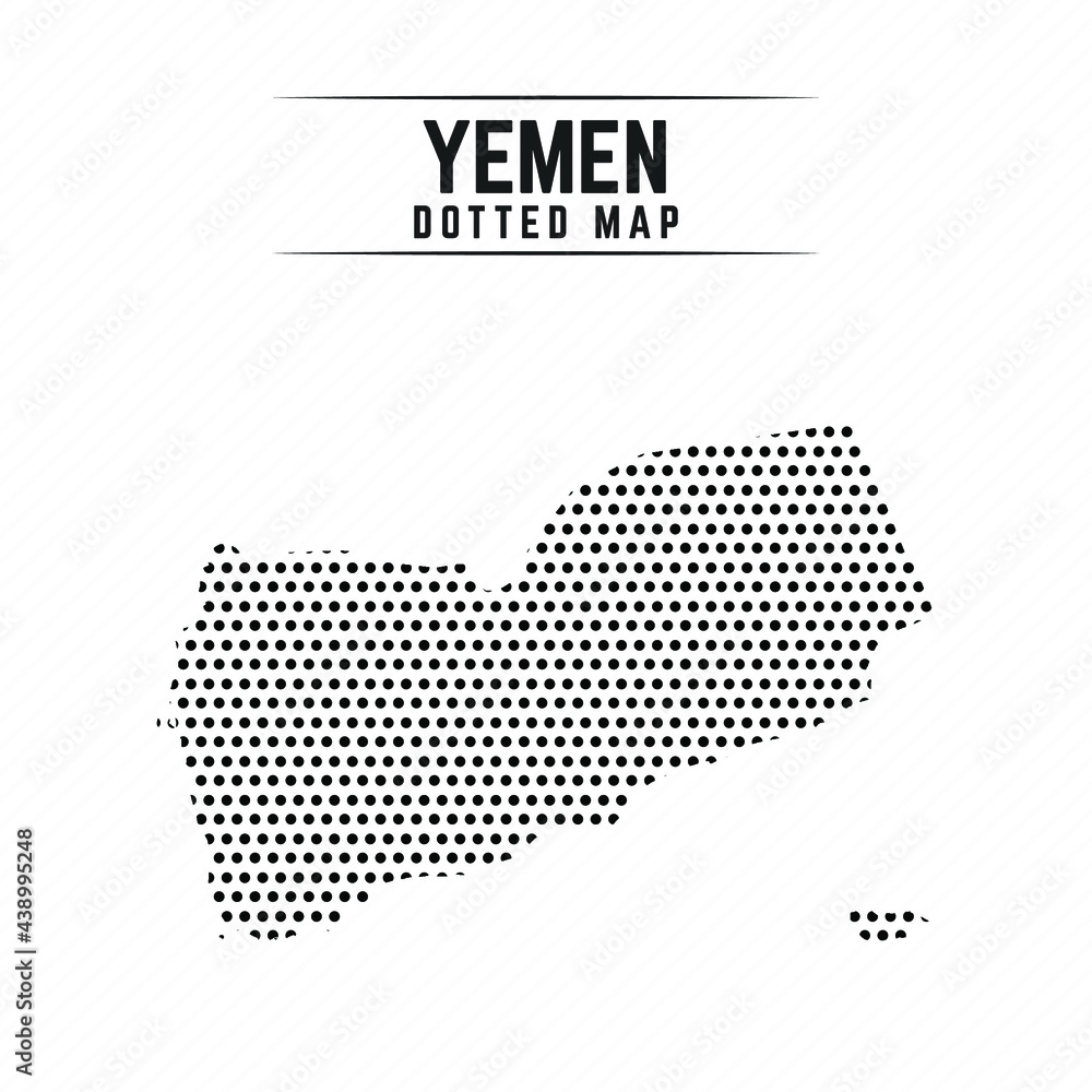 Dotted Map of Yemen