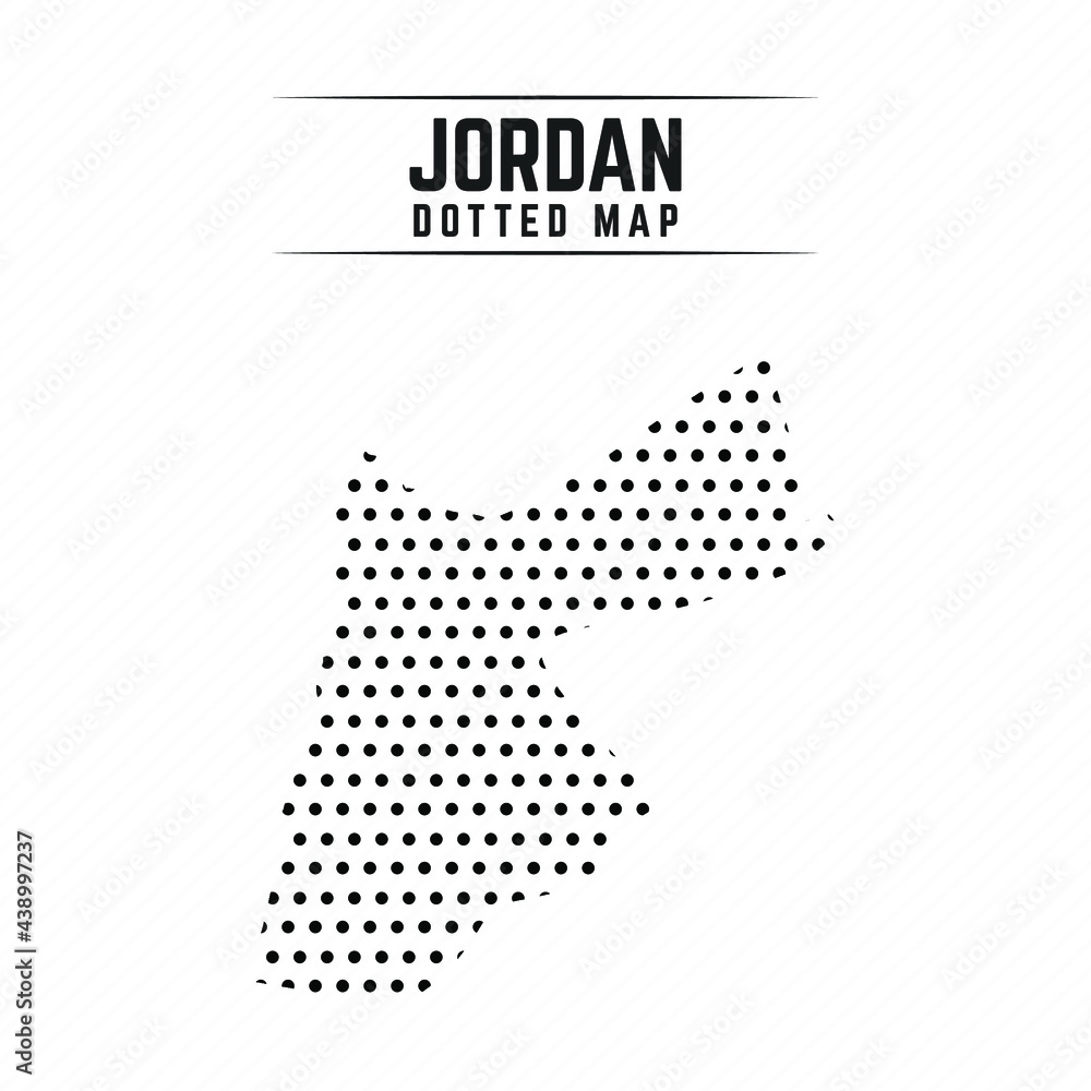 Dotted Map of Jordan