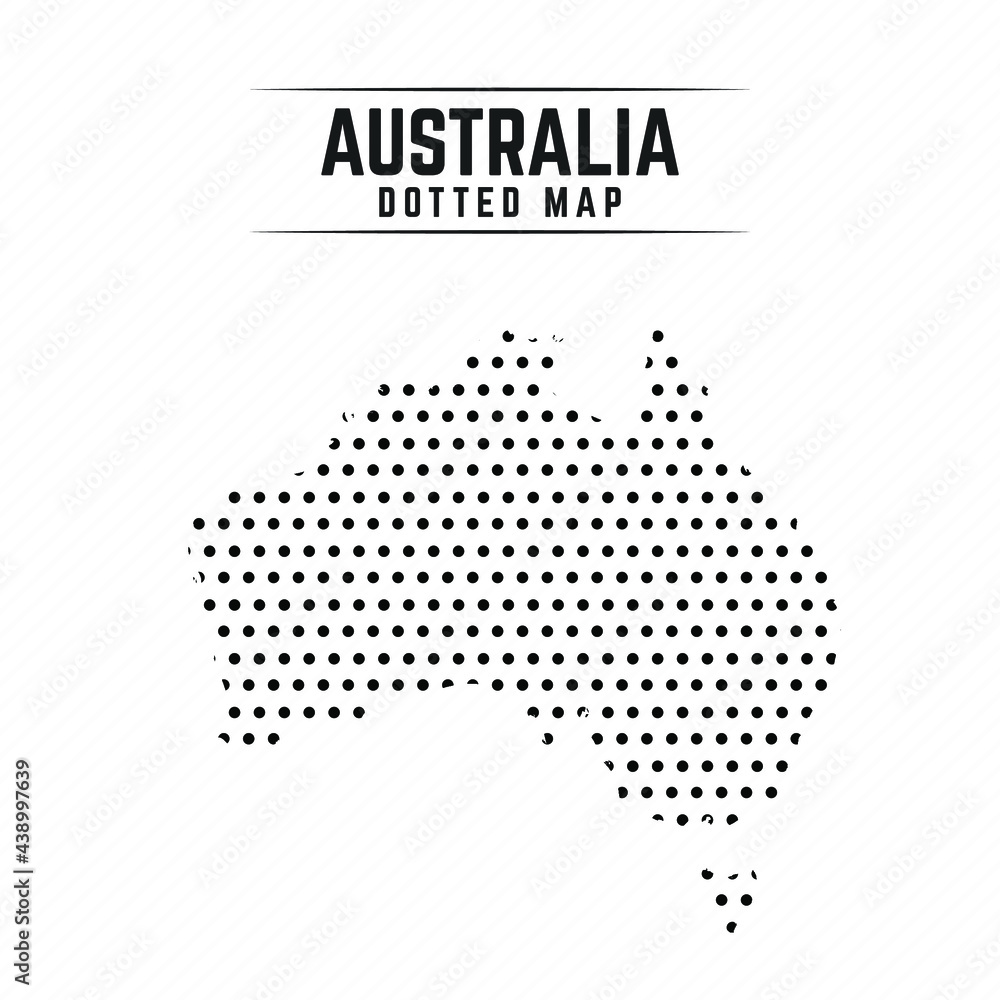 Dotted Map of Australia