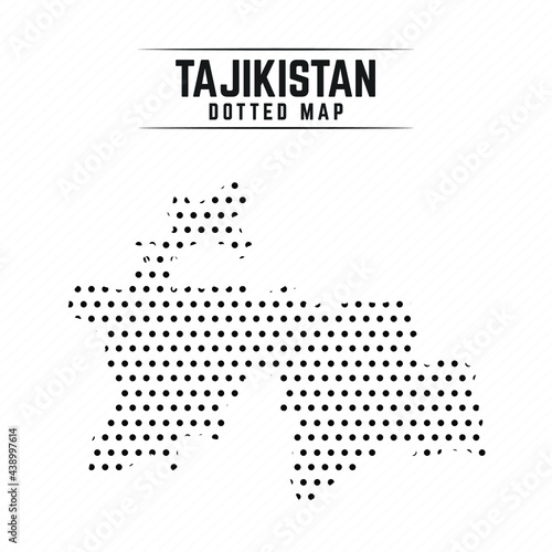 Dotted Map of Tajikistan