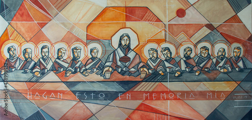 Obraz na plátně Jesus Christ and disciples at Last supper