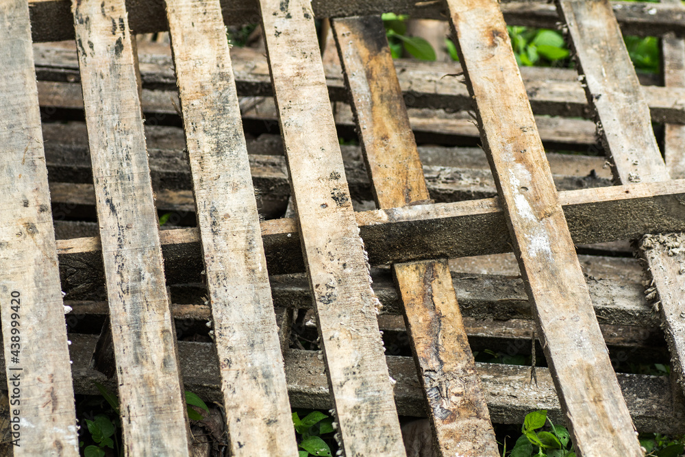 Broken wood pallet Broken wood pallet