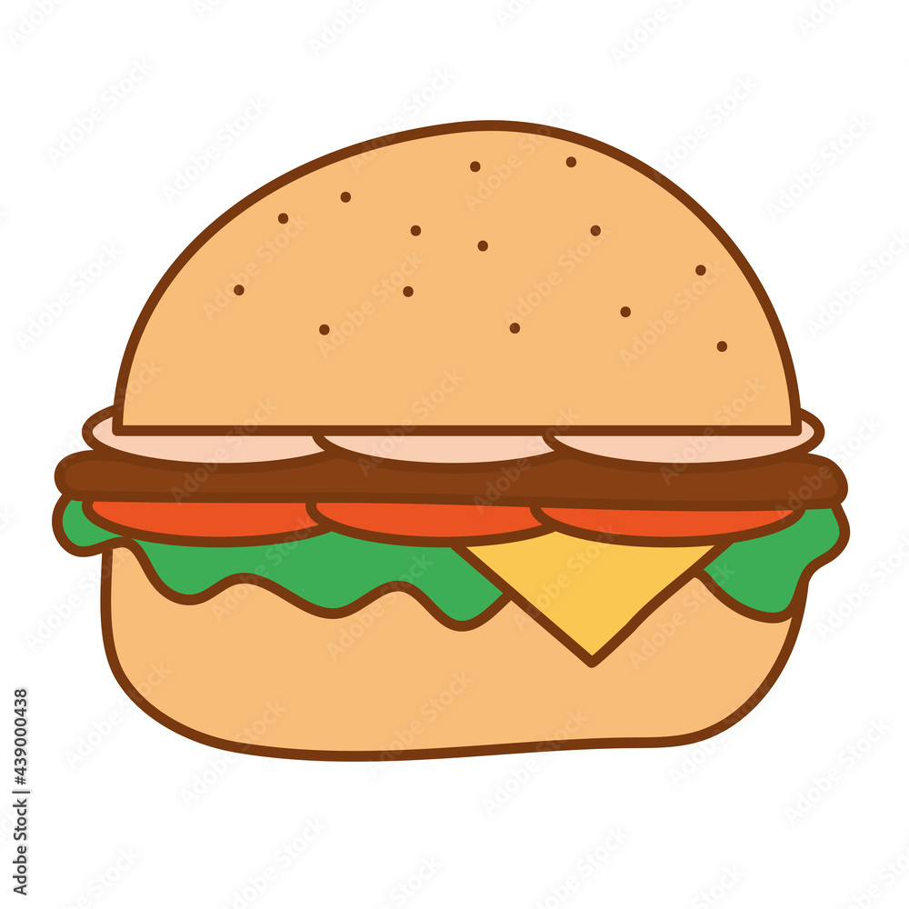 hamburger with cheese design hamburger with cheese design