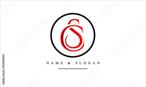 SC, CS, S, C abstract letters logo monogram