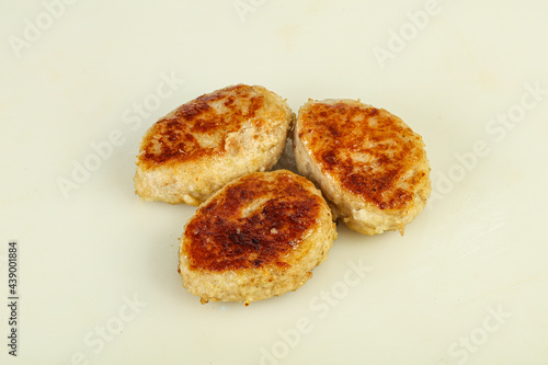 Homemade roasted cutlet minced meat