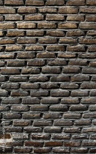 Gray colored brick wall texture