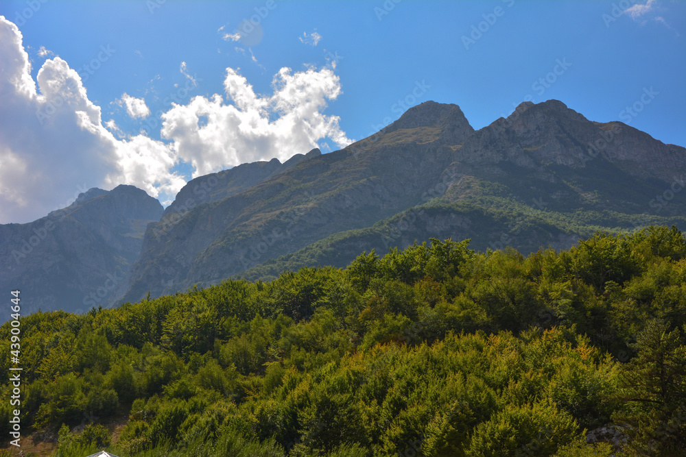 Mountain landscape. Travel and adventure summer photo