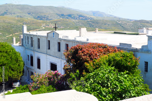 monastery of Zoodochou Pigis near Batsi, on the famous island of Andros, in the heart of the Cyclades and the Aegean Sea