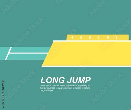 design about long jump field