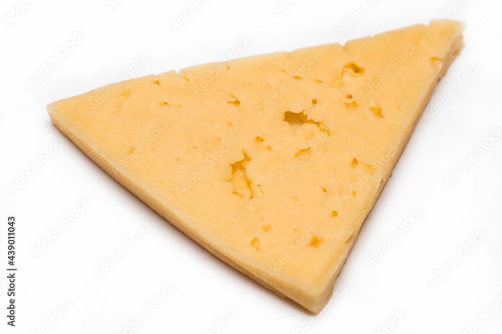 slices of cheese isolated on white background slices of cheese isolated on white background