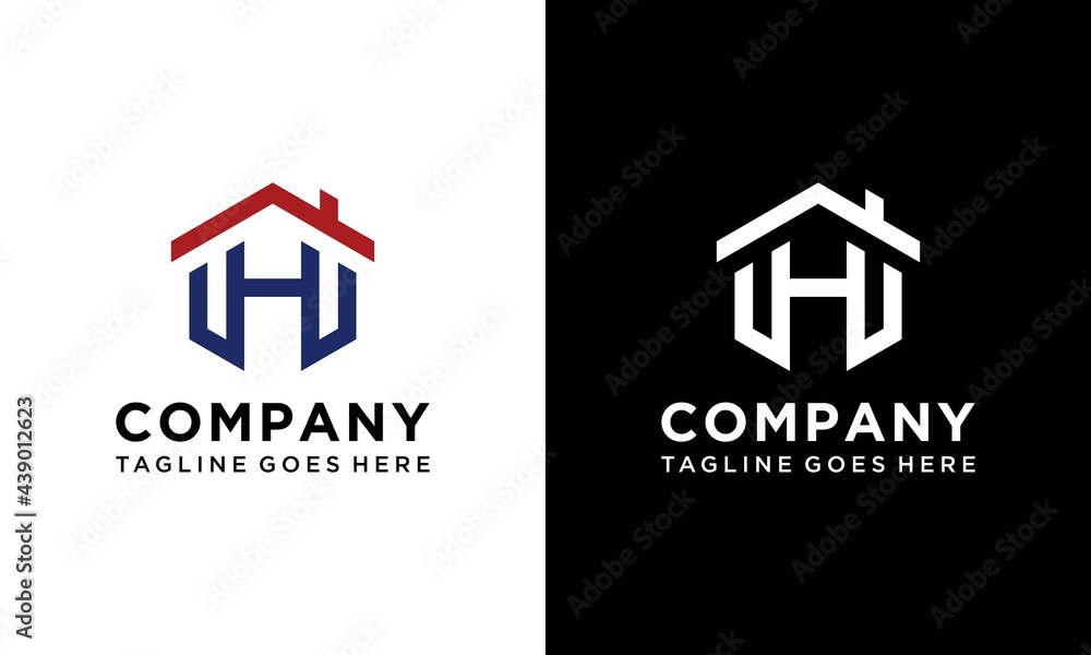 House Logo Letter H Line. Usable for Business, Architecture, Real ...