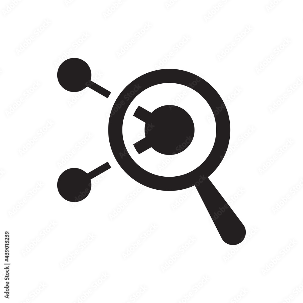 Search Network Icon And Connection Icon Search Network Icon And Connection Icon