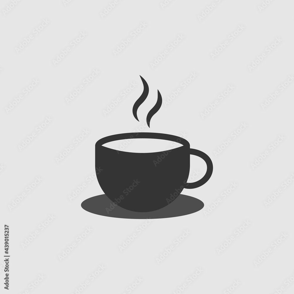 Cup of coffee icon template black color editable. Coffee symbol sign isolated on white background illustration for graphic and web design Cup of coffee icon template black color editable. Coffee symbol sign isolated on white background illustration for graphic and web design