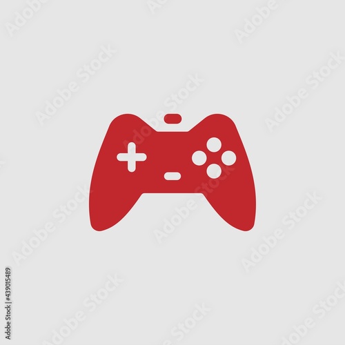 red joystick icon symbol vector illustration