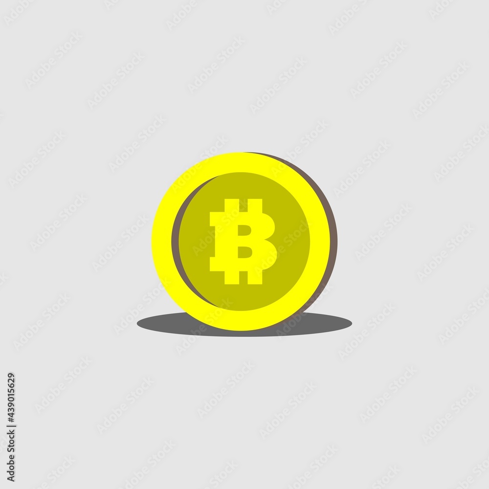 Bitcoin Gold Coin Icon logo vector Bitcoin Gold Coin Icon logo vector