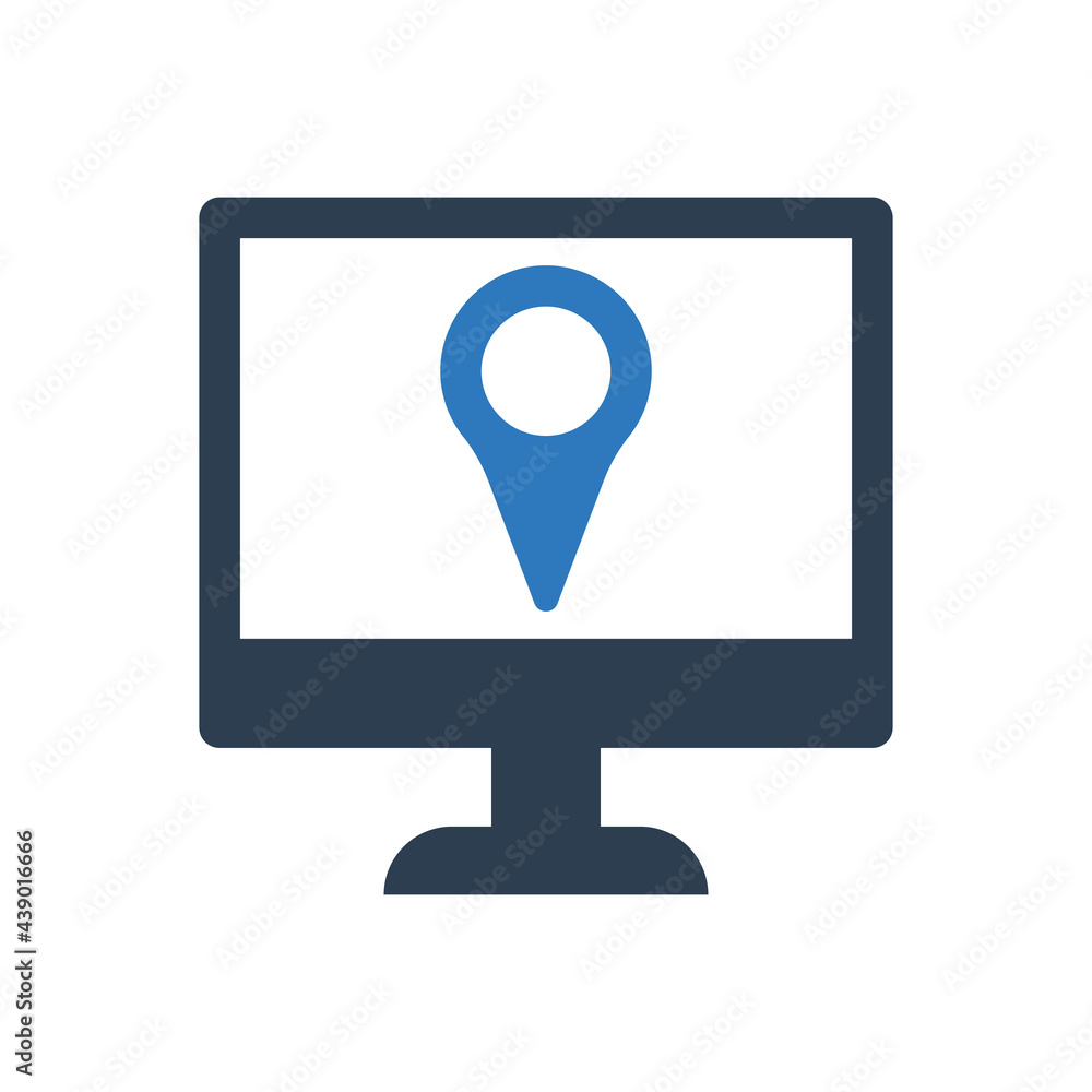 Location Map Icon Location Map Icon