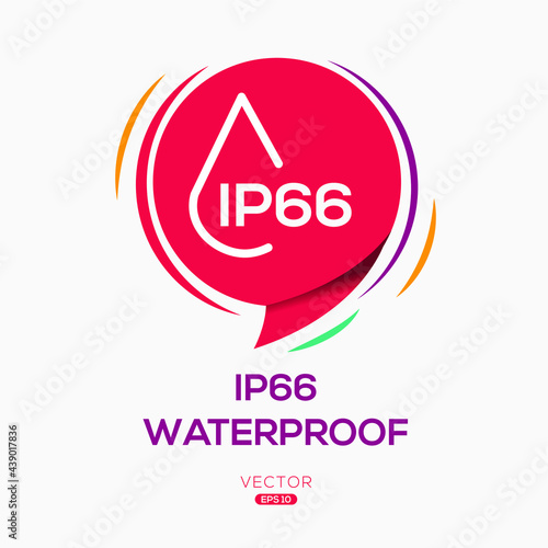 Creative (waterproof IP66) Icon ,Vector sign. photo