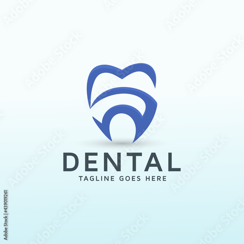 logo for dental clinic template design