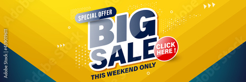 Big deal banner template design for web or social media.