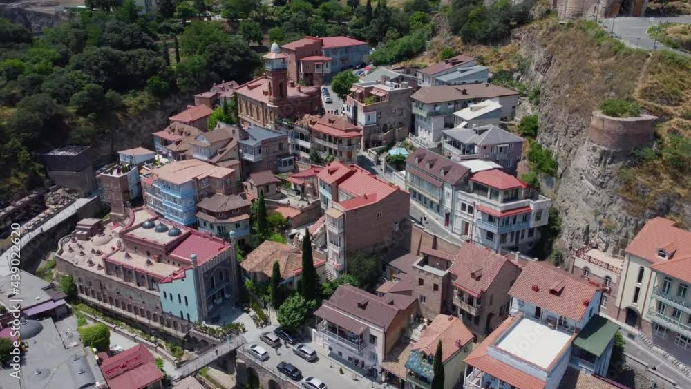 City Tbilisi Aerial View - Tbilisi, Georgia City Tbilisi Aerial View - Tbilisi, Georgia