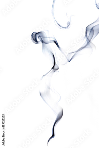 Smoke steam. Blur black smoke, abstract fog or steam mist cloud isolated on white background. Steam flow in pollution, vapor cigarette, gas, dry ice.
