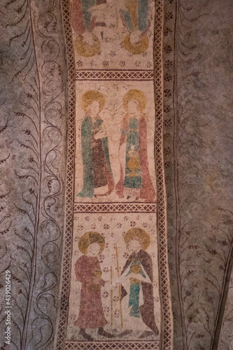 Wall paintings, frescoes and Christian art at the Church of Old Uppsala (Gamla Uppsala Kyrka) © Argun Konuk