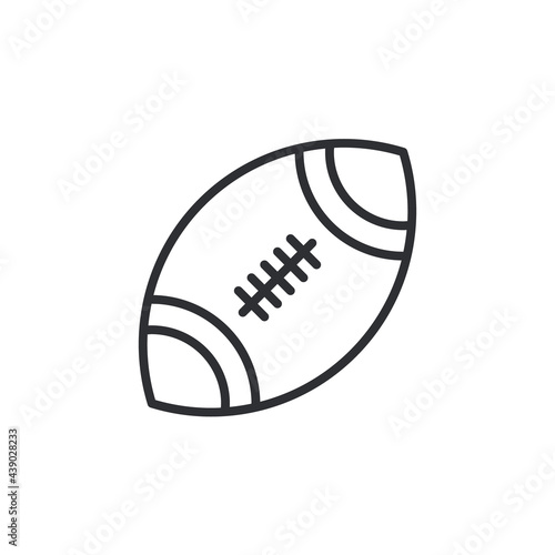 American football icon  flat design. American football icon. Trendy modern flat linear vector. sports ball symbol. Modern  simple flat vector illustration for web site or mobile app
