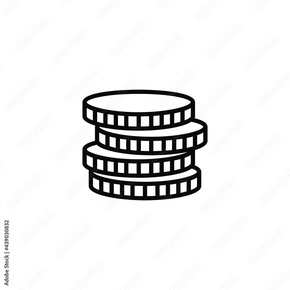 coins icon vector png for web and mobile designs coins icon vector png for web and mobile designs