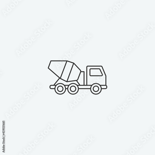 Cement construction vector icon illustration sign