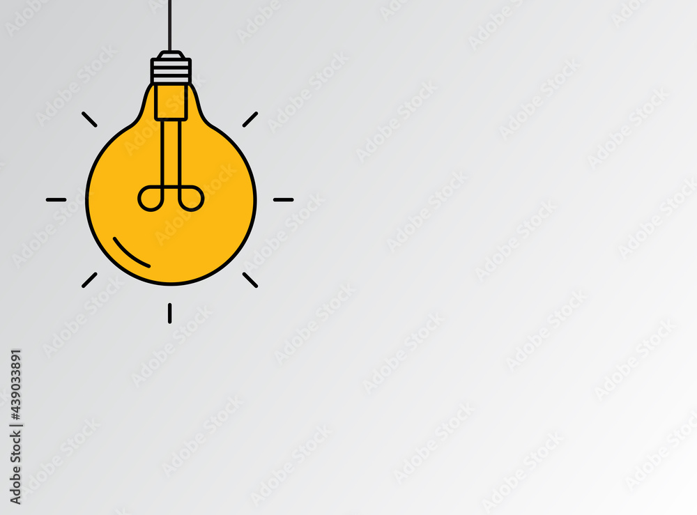 Creative Idea Line Icon. Lightbulb education, innovation logo. Vector Illustration Creative Idea Line Icon. Lightbulb education, innovation logo. Vector Illustration