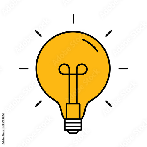 Creative Idea Line Icon. Lightbulb education, innovation logo. Vector Illustr...