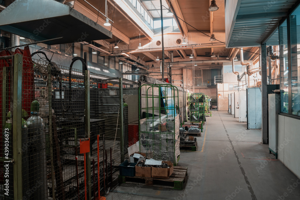 modern industrial factory for mechanical engineering equipment and machines manufacture of a production hall modern industrial factory for mechanical engineering equipment and machines manufacture of a production hall