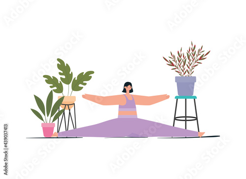 pretty fitness woman
