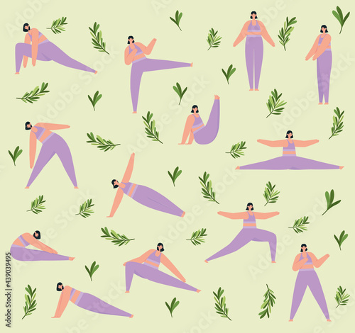 fitness women pattern